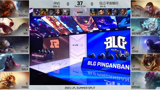 LOL-LPL：Biubiu凯南关键大招秒杀韦鲁斯，BLG 2-1终结RNG九连胜