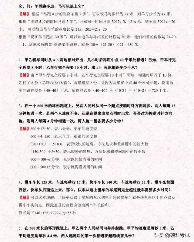 小升初数学考试常考题型及典型题集锦(Word版，含答案，可下载)