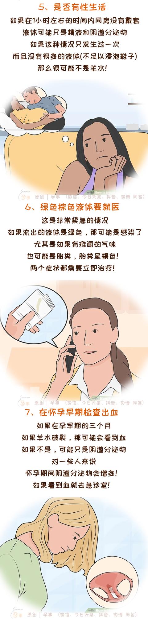 羊水破了是什么样的