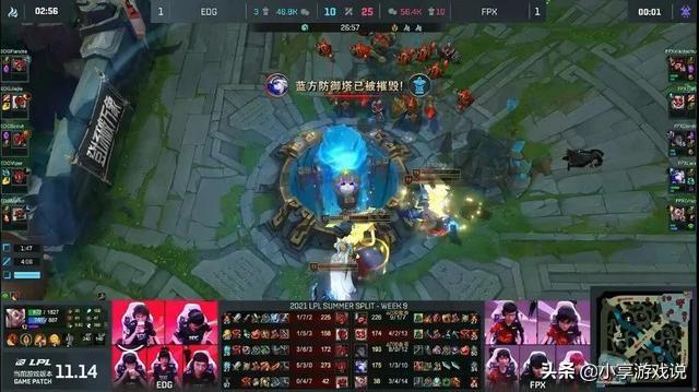 LOL：EDG状态平平，FPX击败EDG获第一，解说米勒喊出“凤一其随”
