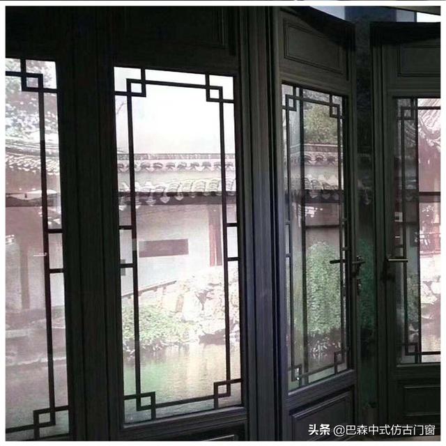 复古铝相符金门窗，中式修建的灵魂