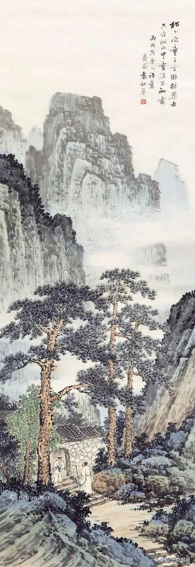 松下问童子全诗（松下问童子绘画）