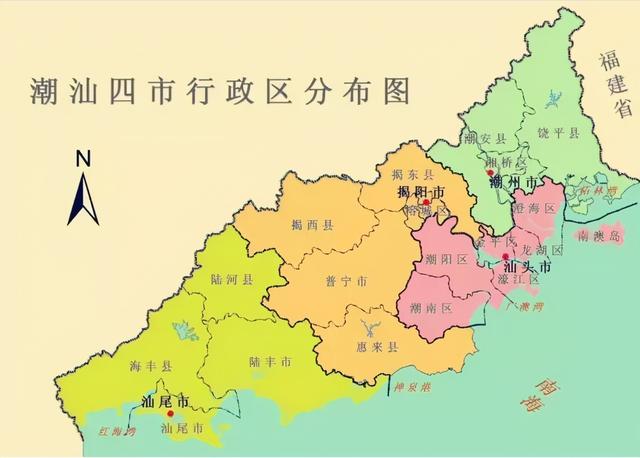 揭阳,汕头和潮州这3个城市以前在古代都是归潮州府管理,揭阳一直是个