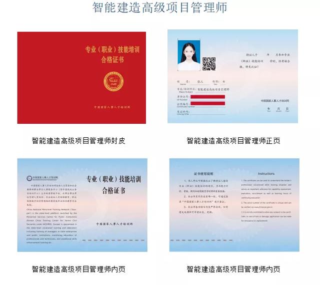 智能建造师/智能建造高级工程师/智能建造高级项目管理师