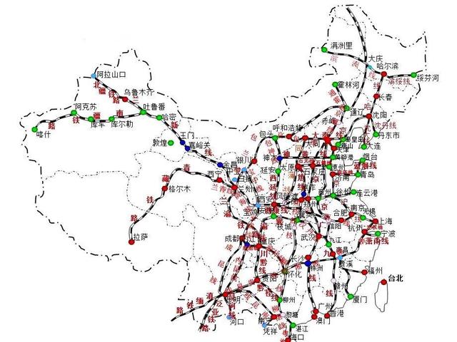 中美铁路对比，14万公里与25万公里，十年后谁会是老大