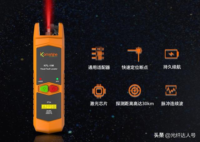 光纖測量新方案-江蘇吉星全新KFL-11M迷你紅光源亮相