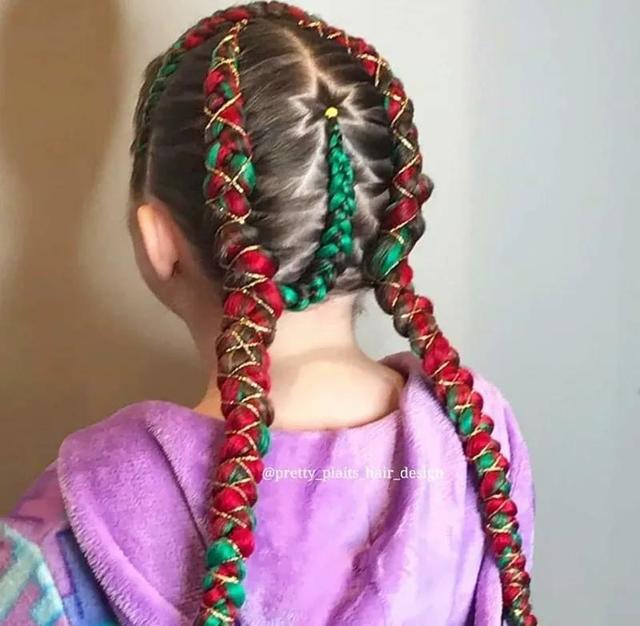 儿童辫子简单洋气扎法