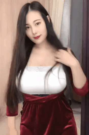 真的邪恶美女GIF动图：第三个小姐姐，一看就是身经百战