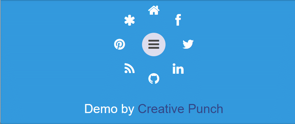 前端N多个弧形动画特效菜单，文章内可以手势体验（附源码）