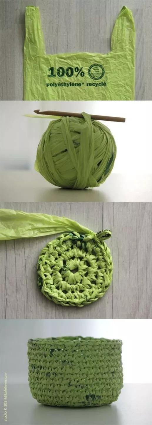 怎样使废弃的塑料袋变废为宝(用塑料袋做的环保作品)