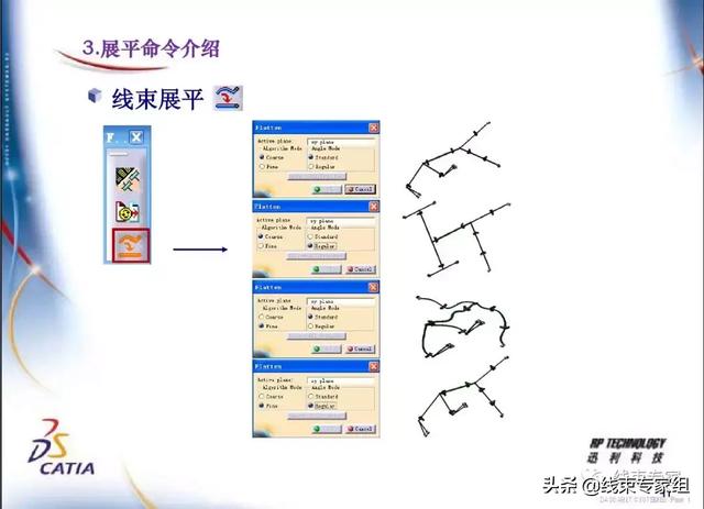 工程图展平为何显示两条线