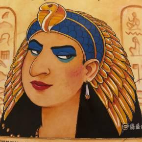 在法老王的权杖上面就雕刻着蛇图腾,甚至在埃及艳后的头冠上也有屹立