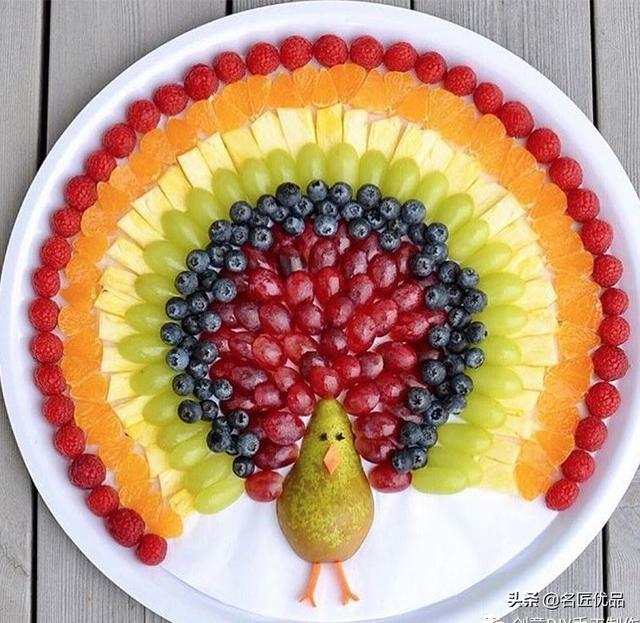 幼儿创意水果拼盘(创意水果拼盘圣诞节)_手工miao