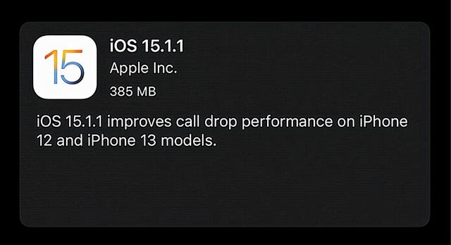 iOS15.1.1 正式版更新！修复 iPhone12/13 系列的通话问题