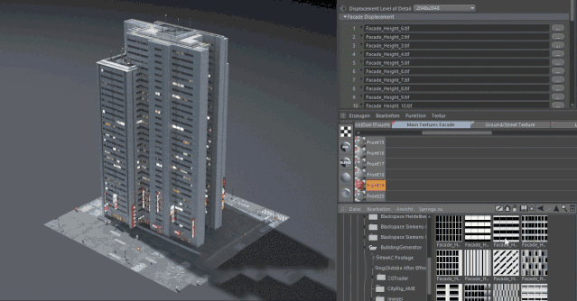 建模超级黑科技，送你C4D一键高楼房屋模型生成器，10秒完工