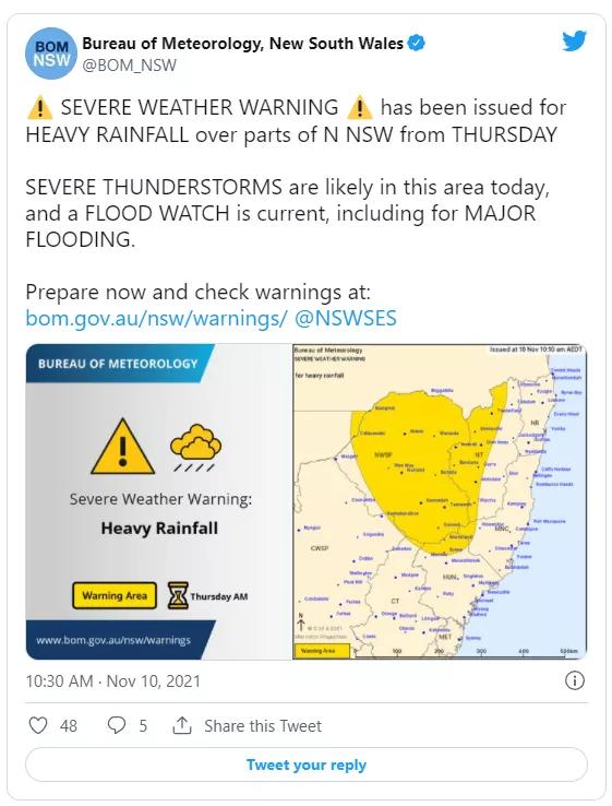 红色警报！破坏性大风又将席卷墨尔本悉尼，雷暴、洪水今晚就到
