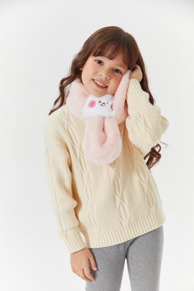 软糯糯卡通毛绒围巾！防寒保暖，可爱晕了.