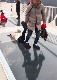 搞笑的GIF动图：妹子不用再练了，你的姿势很标准了