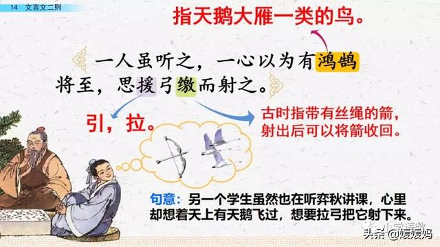 文言文两小儿辩日翻译，六年级下册语文第14课《文言文二则》PPT？