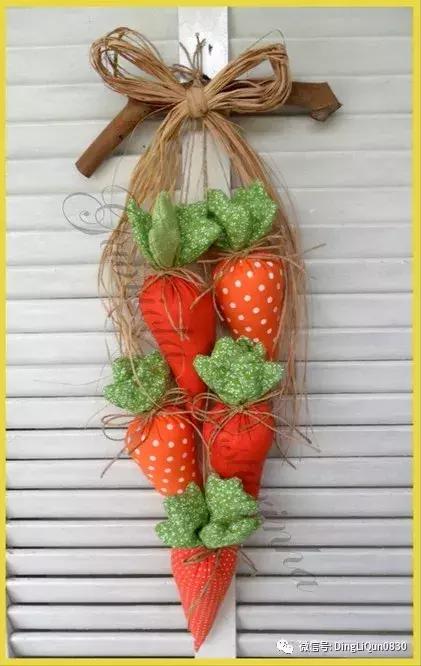 布织布水果蔬菜步骤(不织布平面作品图片水果)_手工miao