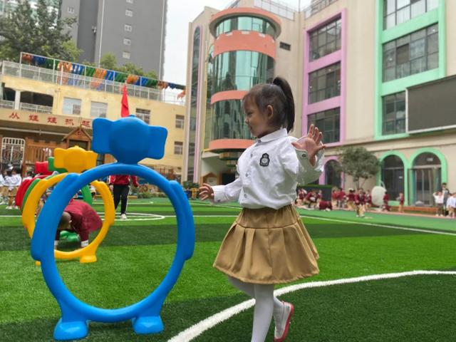 金水一幼中、大班开学第一天掠影