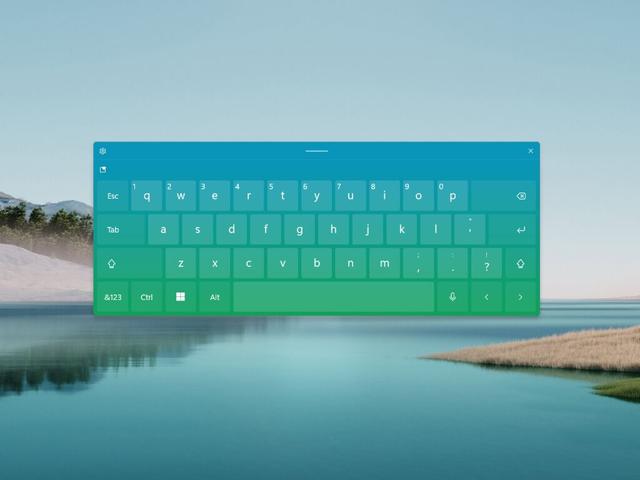 微軟 Win11 啟用內置觸摸鍵盤體驗：支持多彩顏色和主題定制