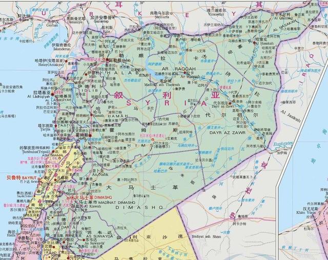 叙利亚位置（叙利亚位置图）