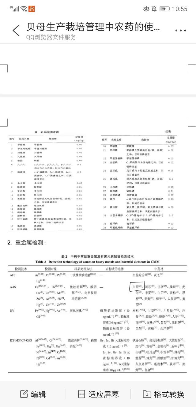 川贝母在新药典规定下，农药使用指南1