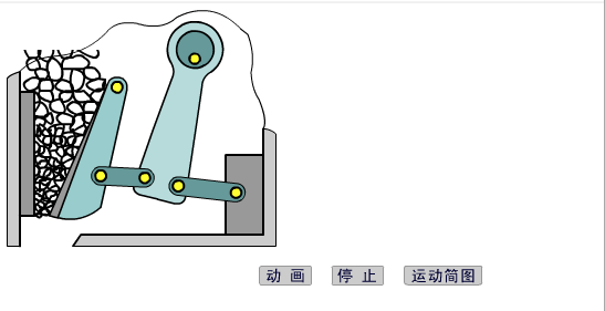 鄂式破破碎机结构符号简图