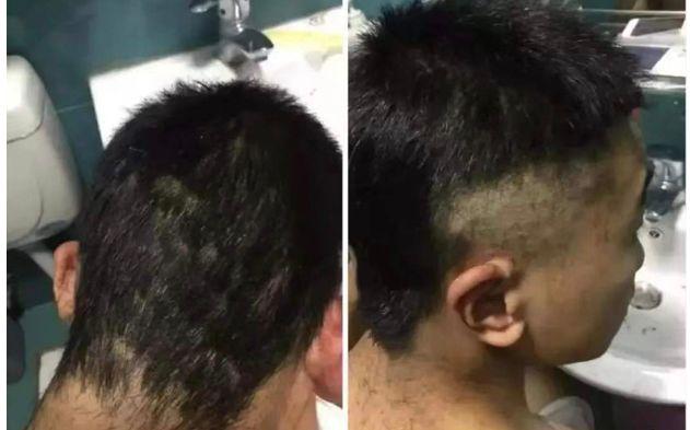 头剪一半小区要封理发师隔栅栏剪完