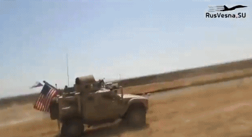 美俄军车在叙利亚飙车碰撞「美俄叙利亚交战」