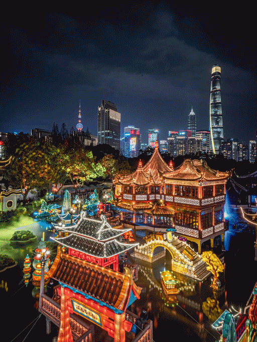 戳图片,点亮绝美豫园夜景