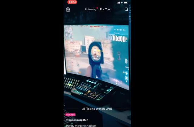 绝地求生辅助yy频道 公开挑衅反作弊系统《战区》玩家在TikTok上直播开挂过程