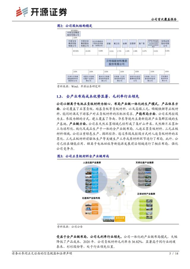 「企业报告」全球锂电负极龙头，正负极齐扩产迎加速发展