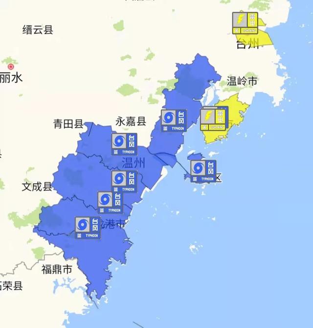 “灿都”影响今日开始，浙江拉响海上台风警报，暴雨大暴雨都可能来...