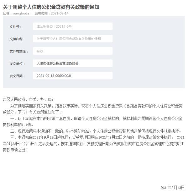 天津公积金二套贷款利率调整 以后买房有何变化吗「二套房公积金贷款利率」