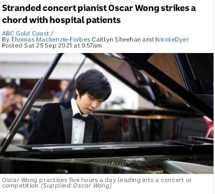 疫情见真情！澳大利亚华裔钢琴家赴医院病房为患者演奏