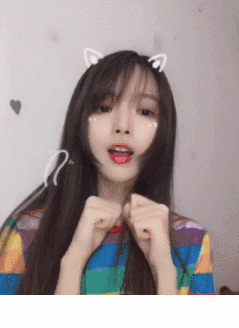 邪恶的妹纸动图GIF：终于知道为什么男人都喜欢喵喵