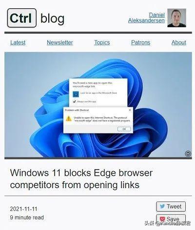 微软再出新招，Win11用户设置默认浏览器更难了