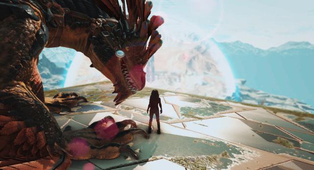 方舟生存进化 黄昏鸟是捕鱼高手 攻击食人鱼造成1亿点伤害 Go游戏