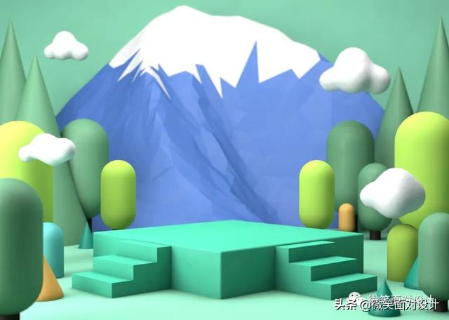 618页面做完了吗？C4D电商舞台场景模型十分钟出效果