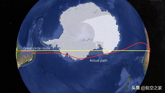 飞行18小时航程超1.4万公里：澳洲航空最长商业航班飞越南极上空