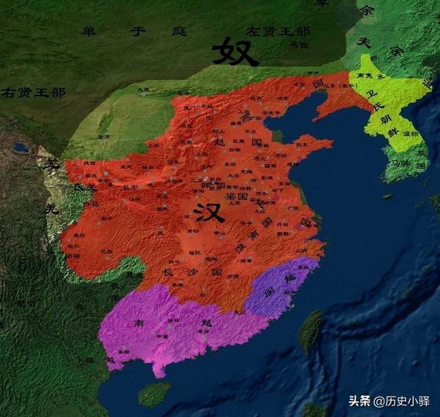 图解西汉两百余年疆域变化-第14张图片-看历史网