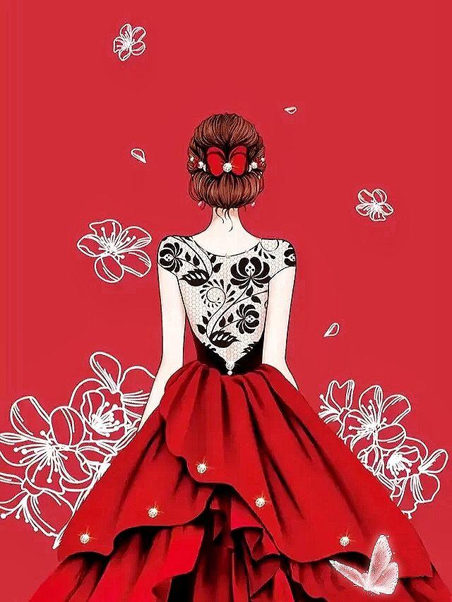 好看又高冷的背景图手机壁纸高冷女神背影