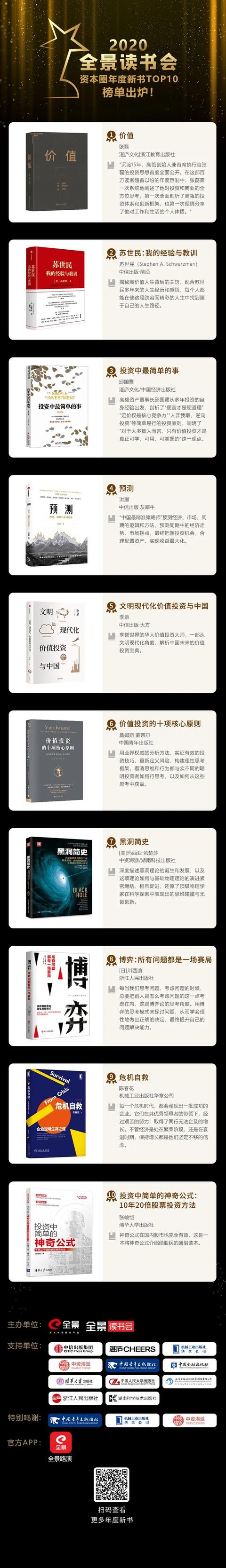 2020新书榜单（2020新书排行榜前十名）