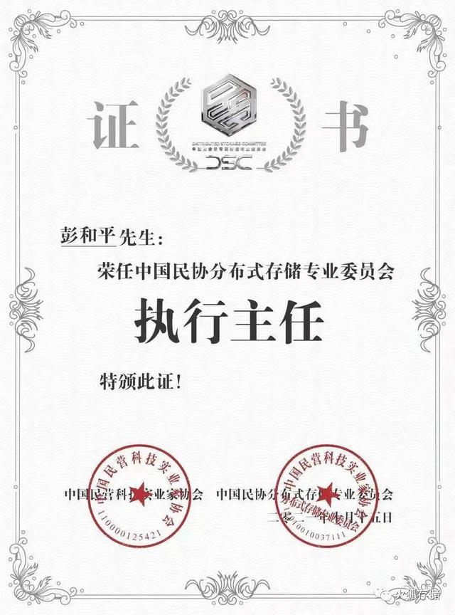 彭和平：分布式存储赋能实体经济，推动共同富裕