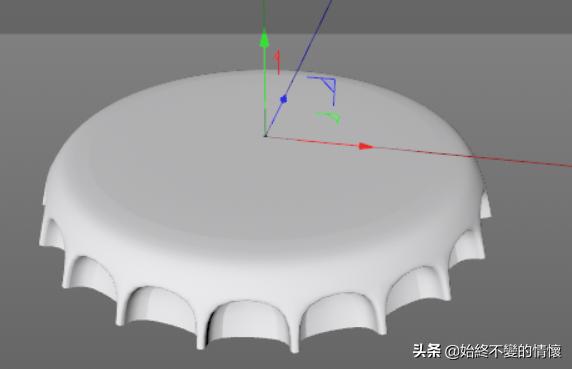 C4D自学笔记-瓶盖建模