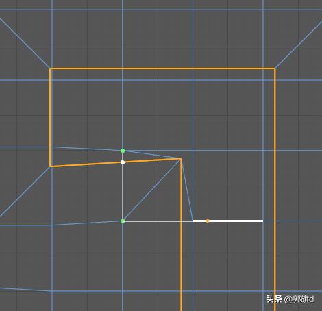 C4D平面花样挖不规则孔