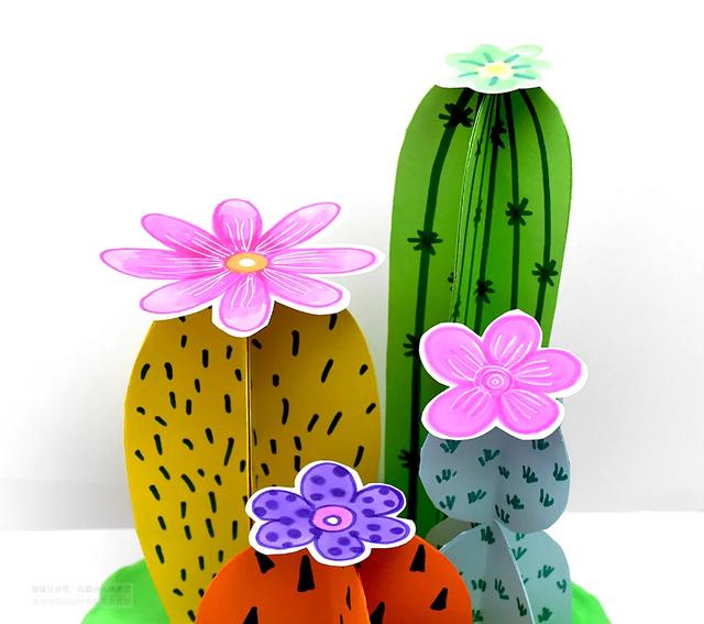 儿童创意美术仙人掌教案(仙人掌创意儿童画)