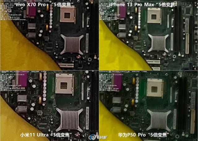年度之战，iPhone 13 PM、X70 Pro+、华为P50P、小米11U拍照横评